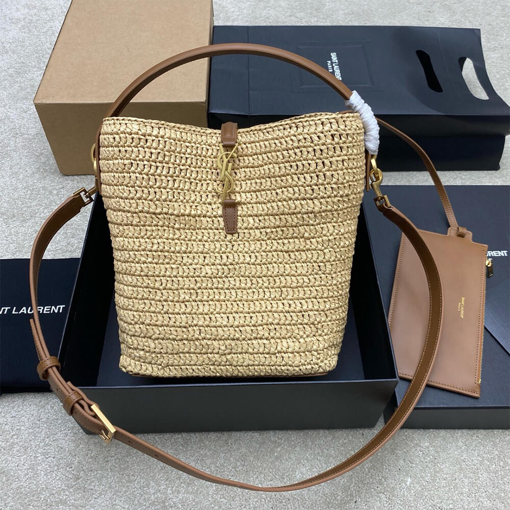 YSL LE 37 Raffia Bag In Brown(High-end Grade)