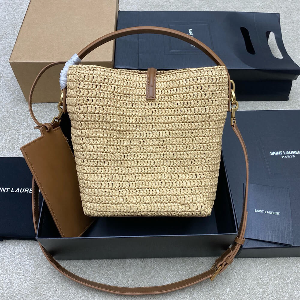 YSL LE 37 Raffia Bag In Brown(High-end Grade)