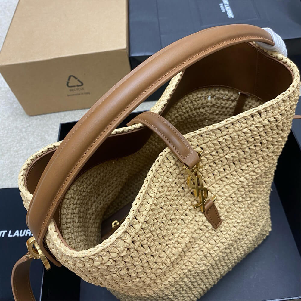 YSL LE 37 Raffia Bag In Brown(High-end Grade)