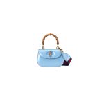 GUCCI BAMBOO 1947 JUMBO GG SMALL TOP HANDLE BAG