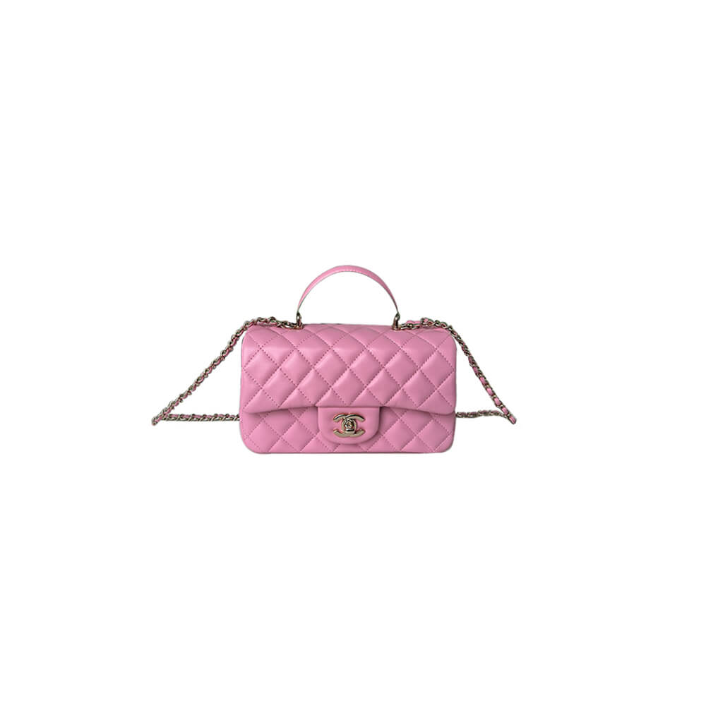 Ch*el mini classic handbag with top handle