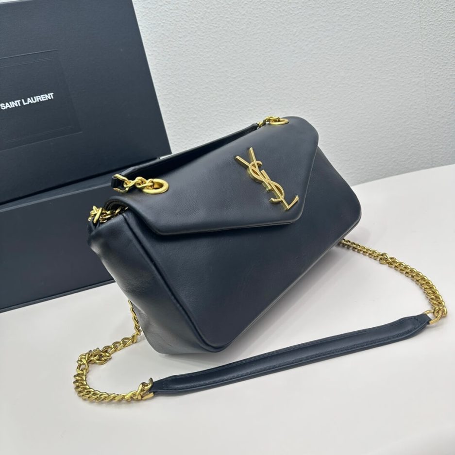 YSL CALYPSO small in plunged lambskin