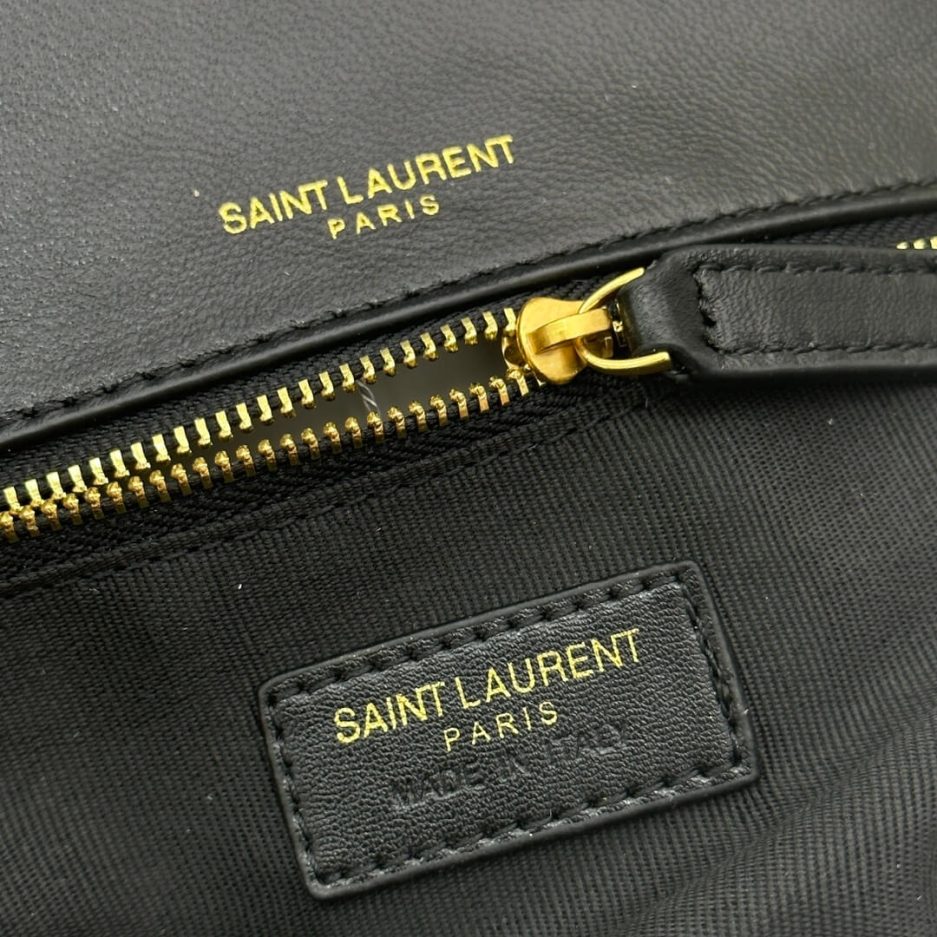 YSL CALYPSO small in plunged lambskin