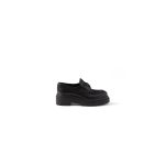 Prada  Double Chocolate leather loafers