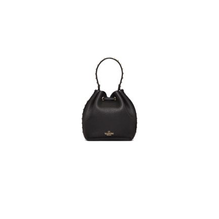 Valentino Garavani Rockstud leather bucket bag(HIGH-END GRADE)