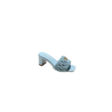 MiuMiu Matelass nappa leather slides
