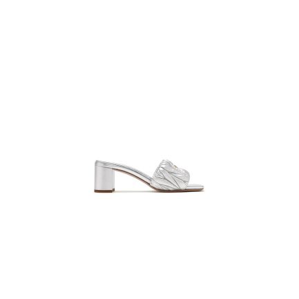 MiuMiu Matelass nappa leather slides