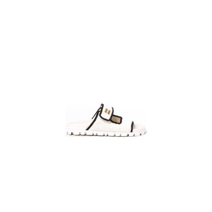 MiuMiu Crochet knit slides