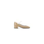 MiuMiu Two-tone patent leather Mary Jane pumps