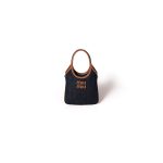 MIUMIU MINI IVY canvas and leather bag(HIGH-END GRADE)