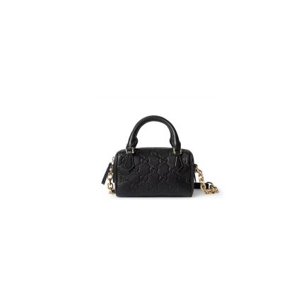 GG Emblem mini boston bag
