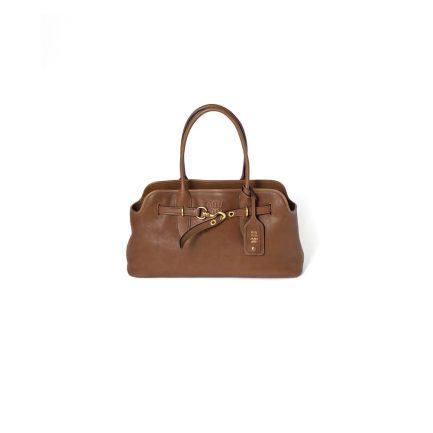MIUMIU Large Aventure nappa leather bag(HIGH-END GRADE)
