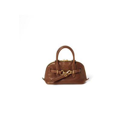 MIUMIU Small Aventure nappa leather top-handle bag(HIGH-END GRADE)