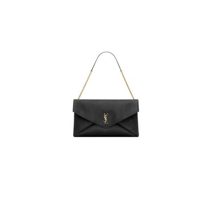 YSL CASSANDRE XXL envelope pouch on chain in lambskin