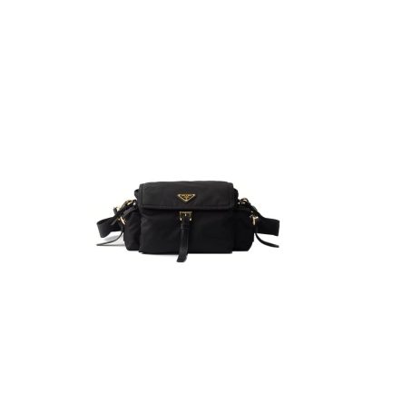Prada Explore medium Re-Nylon shoulder bag with flap(HIGH-END GRADE)