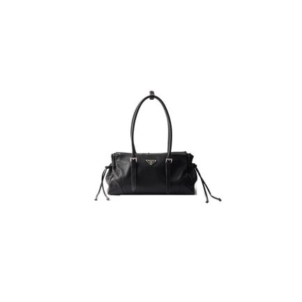 Prada Bonnie medium antiqued leather tote bag(HIGH-END GRADE)